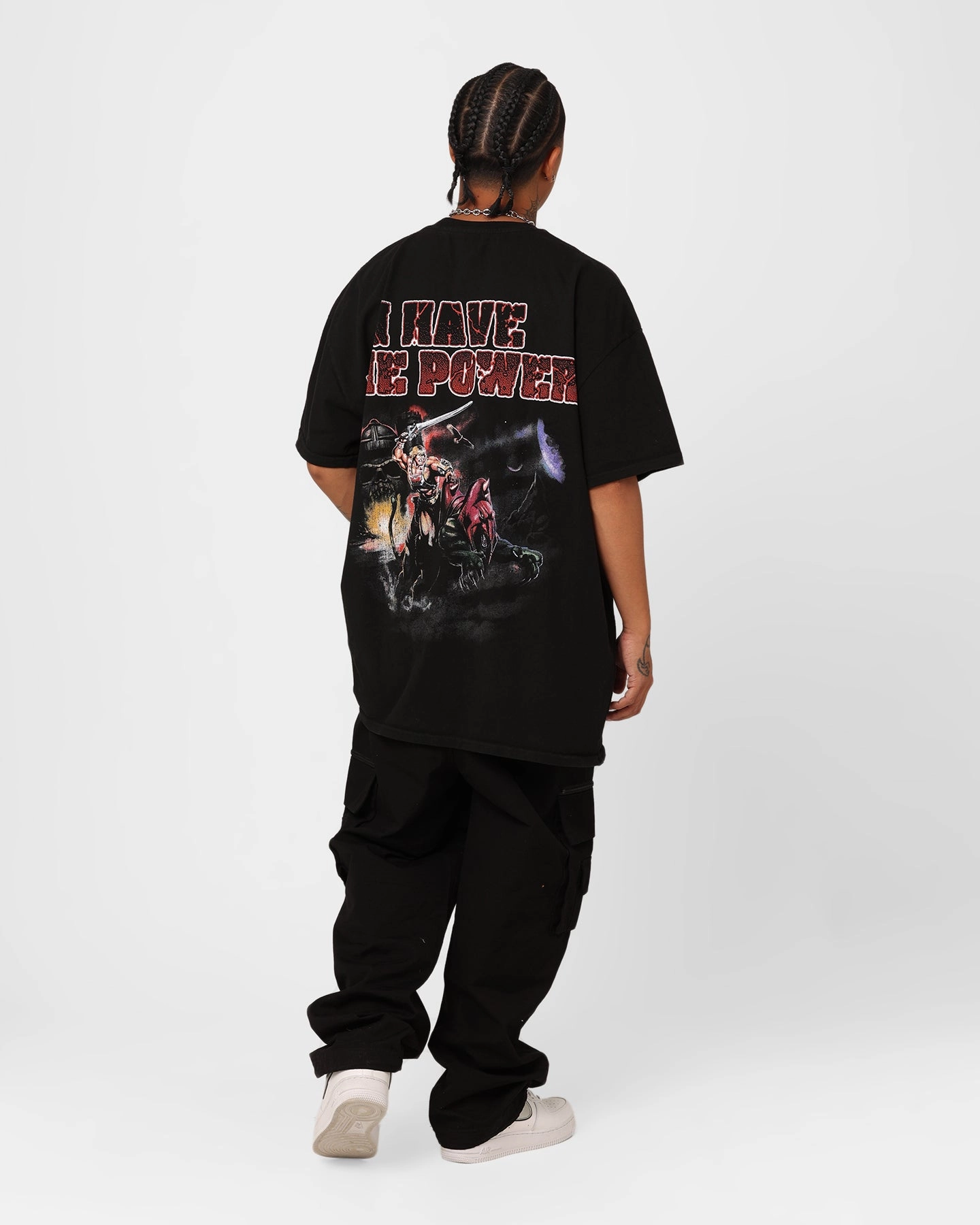 American Thrift X Masters Of The Universe He-man Heavyweight T-Shirt Black