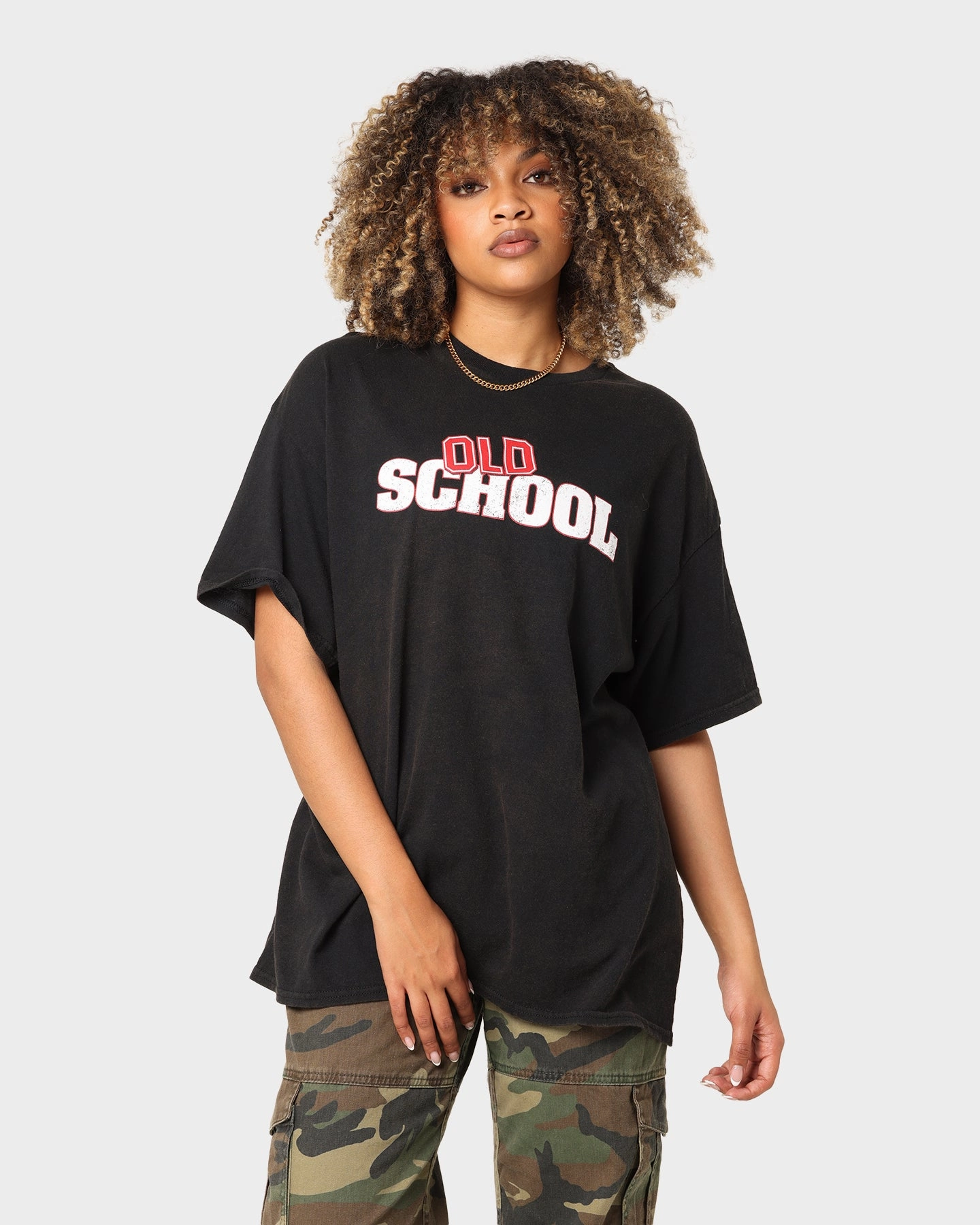 American Thrift X Old School Old School Vintage T-Shirt Black Wash