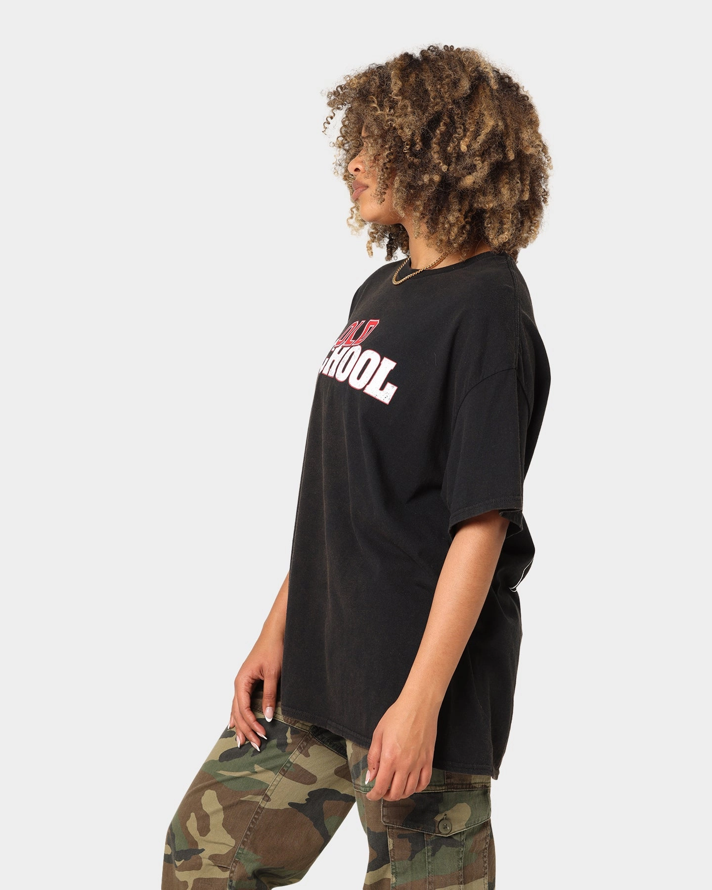 American Thrift X Old School Old School Vintage T-Shirt Black Wash