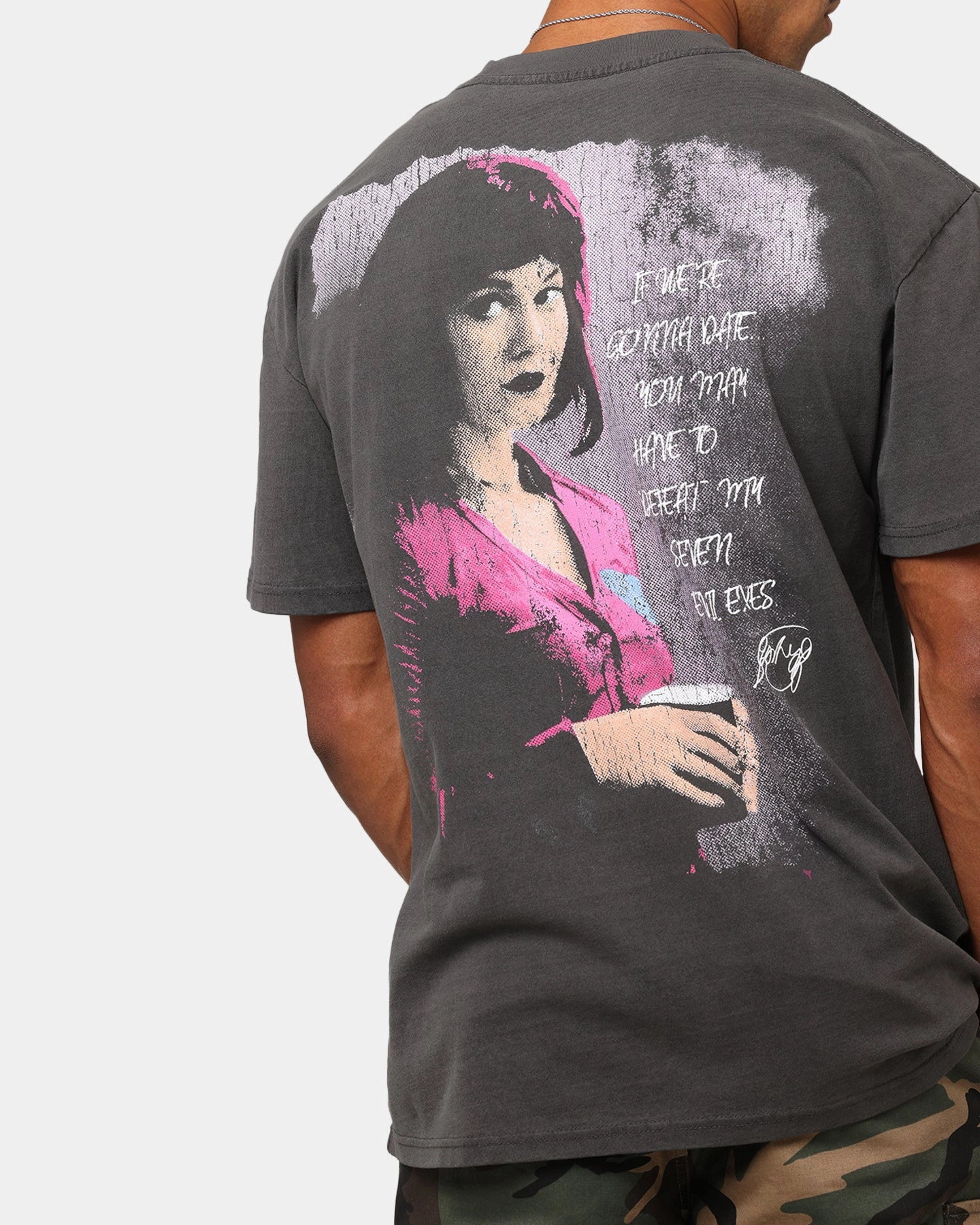American Thrift X Scott Pilgrim Ramona & Scott Heavy T-Shirt Black Wash