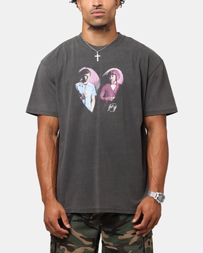 American Thrift X Scott Pilgrim Ramona & Scott Heavyweight T-Shirt Black