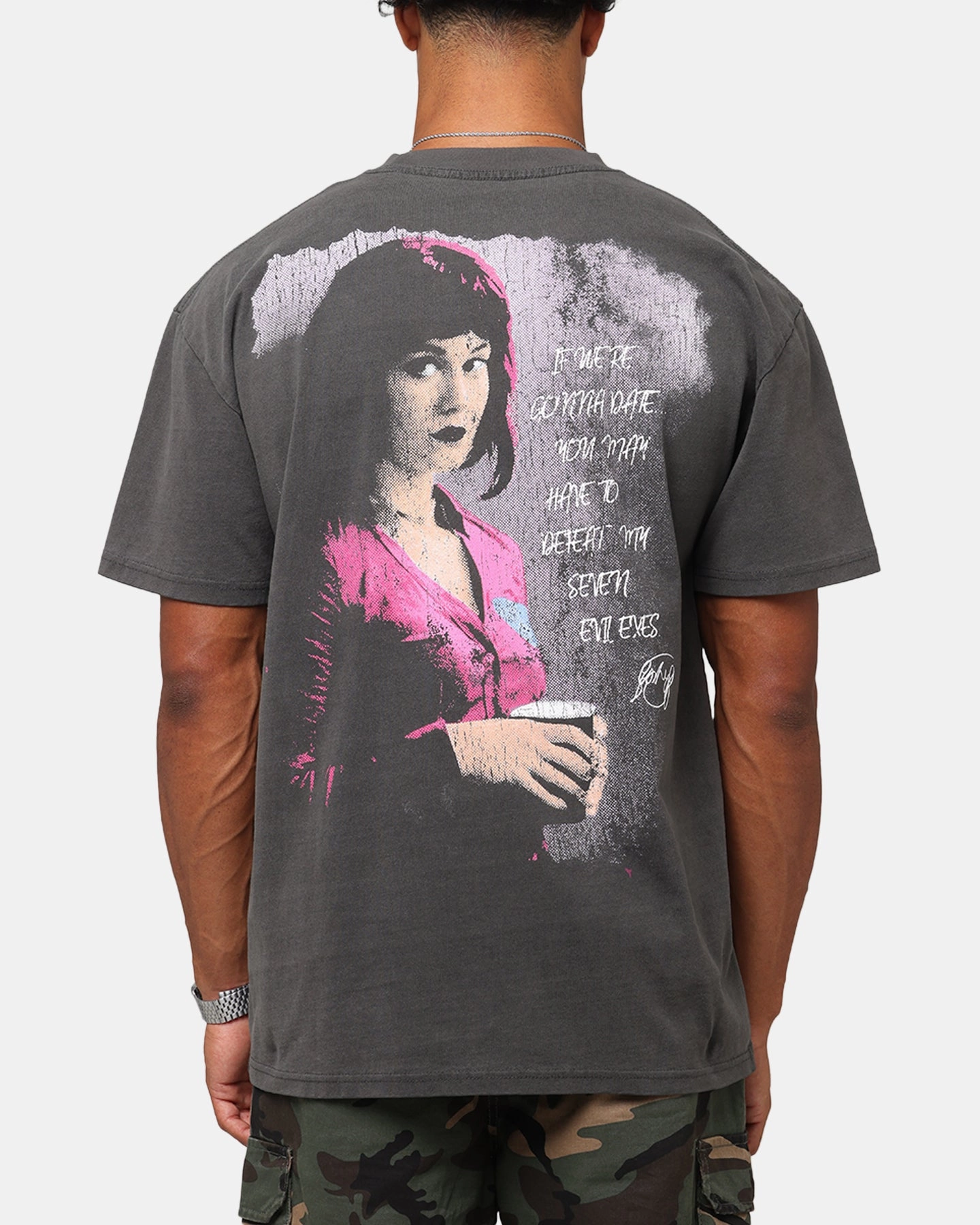 American Thrift X Scott Pilgrim Ramona & Scott Heavyweight T-Shirt Black
