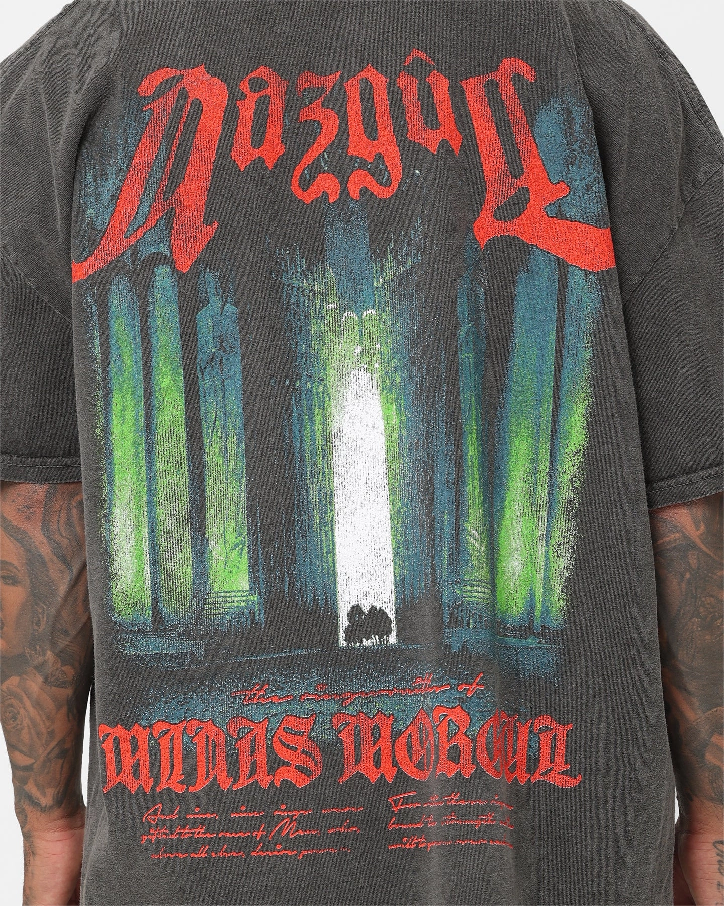 American Thrift X The Lord Of The Rings Nazgul Heavyweight Vintage T-Shirt Black Wash