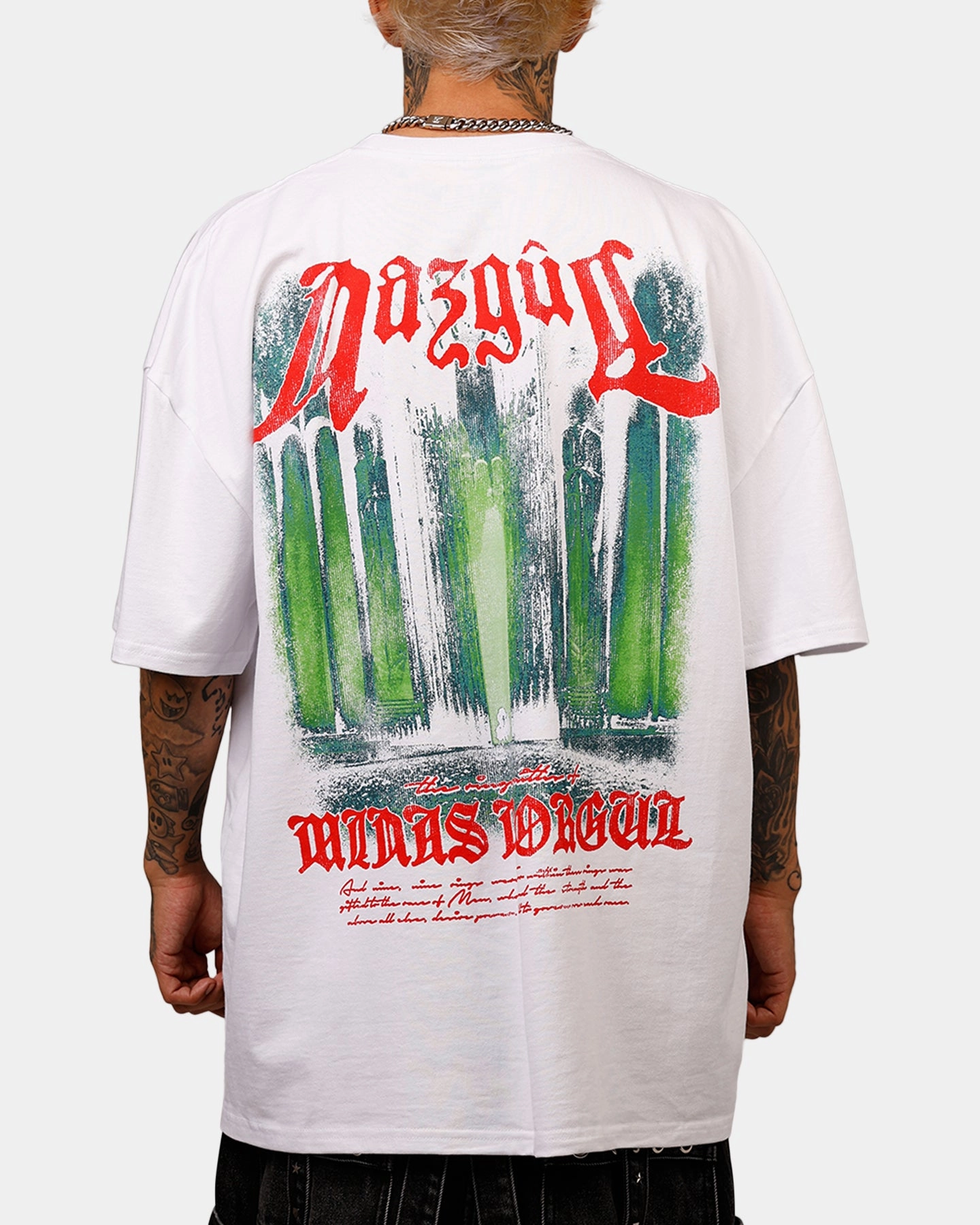 American Thrift X The Lord Of The Rings Nazgul Heavyweight Vintage T-Shirt White