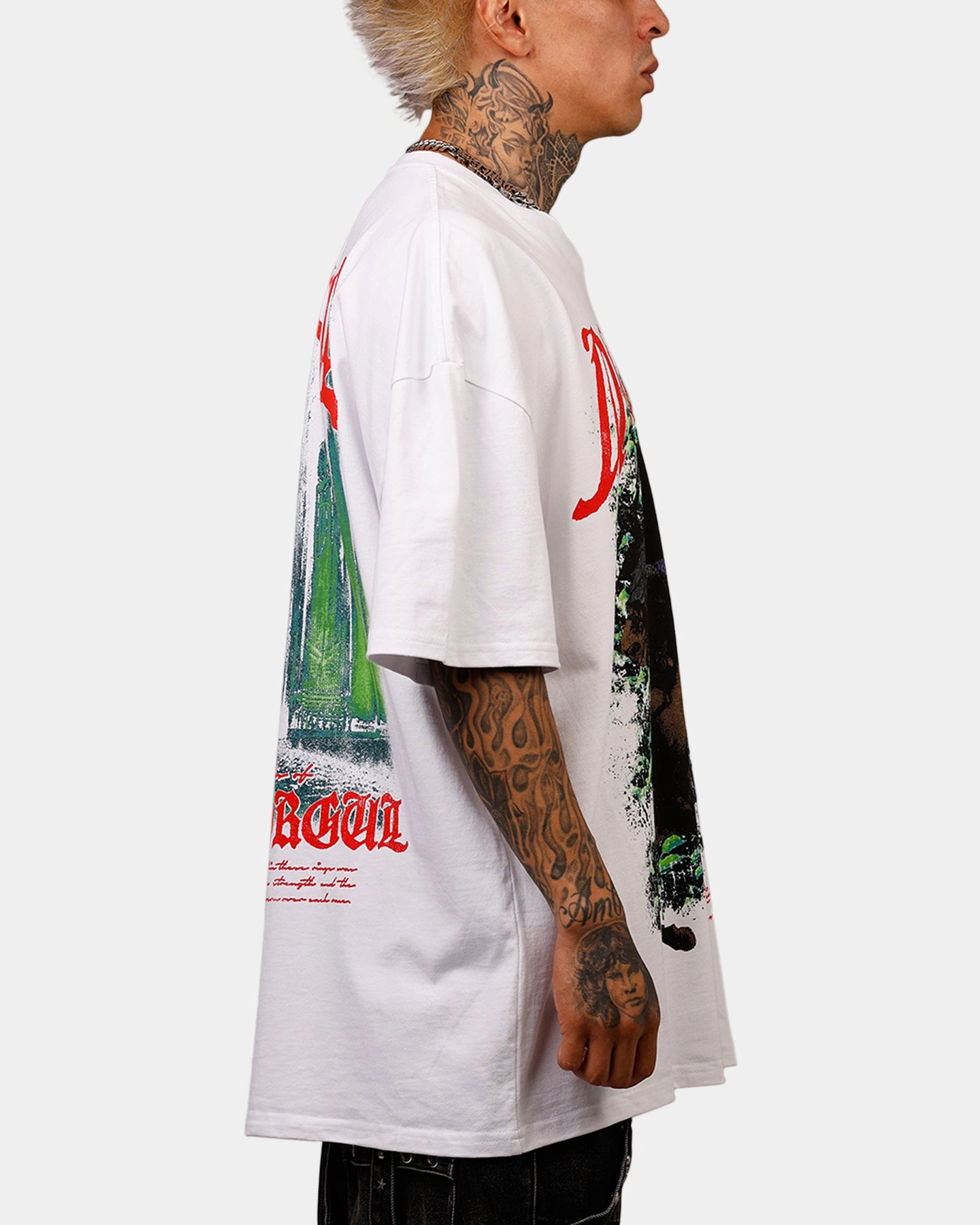 American Thrift X The Lord Of The Rings Nazgul Heavyweight Vintage T-Shirt White