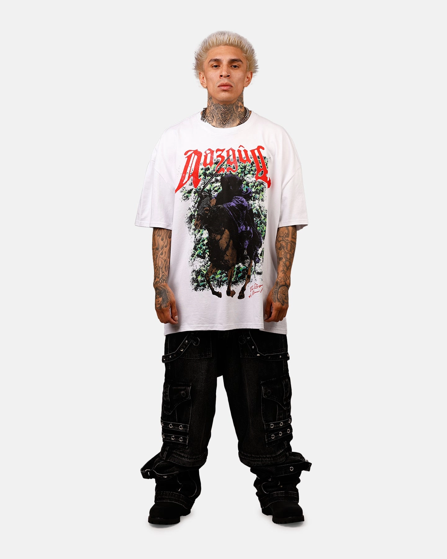 American Thrift X The Lord Of The Rings Nazgul Heavyweight Vintage T-Shirt White