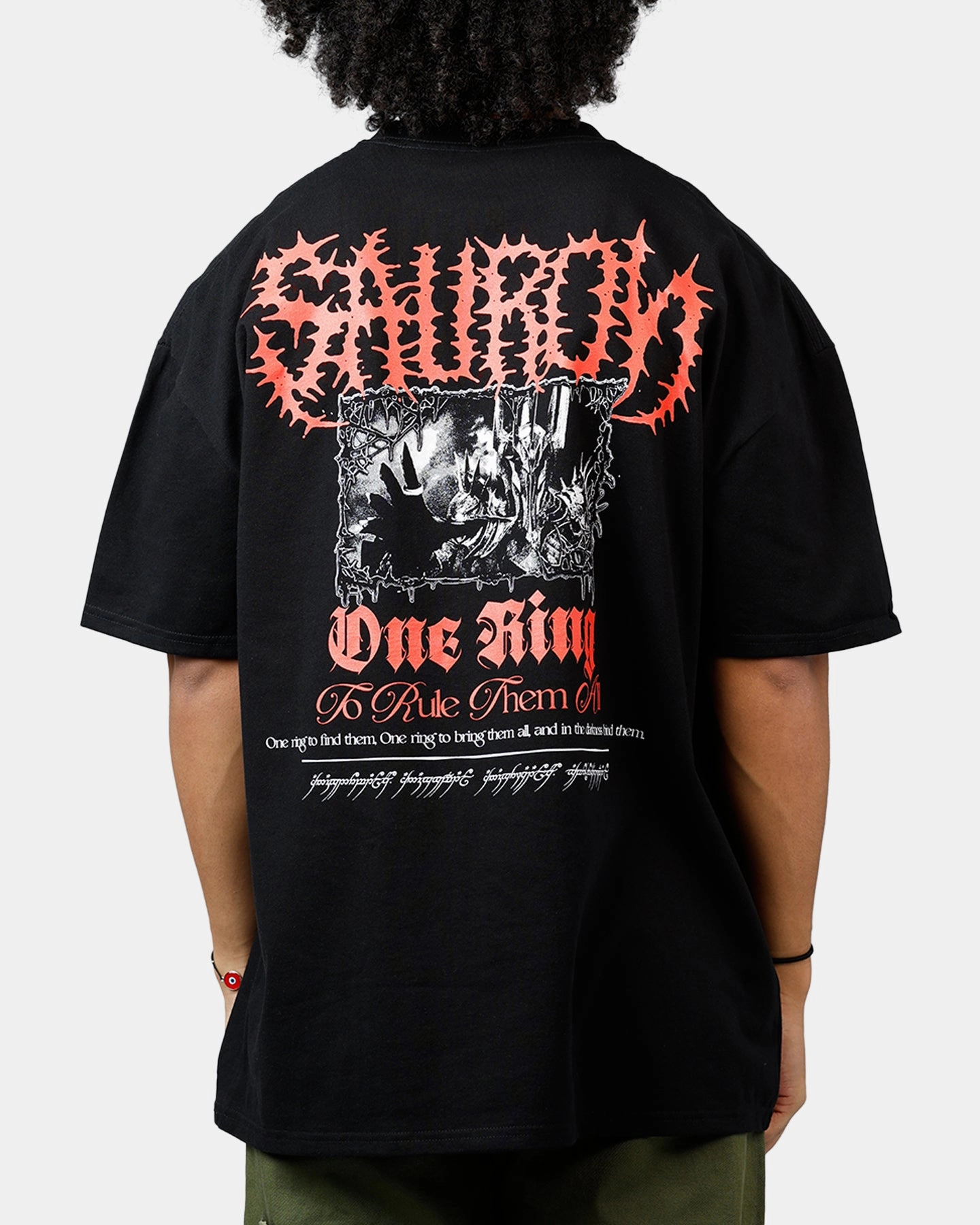 American Thrift X The Lord Of The Rings Sauron Heavyweight T-Shirt Black