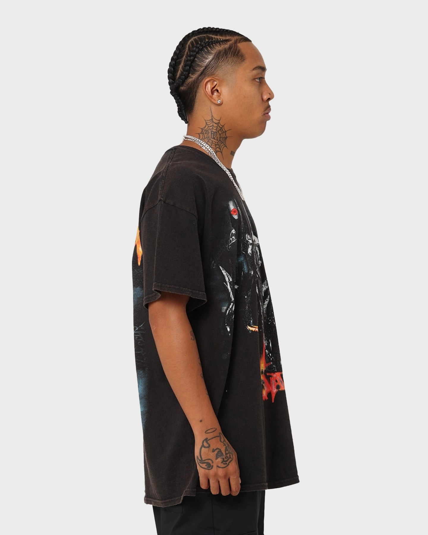 American Thrift X The Lord of The Rings The Sauron Vintage T-Shirt Black Wash