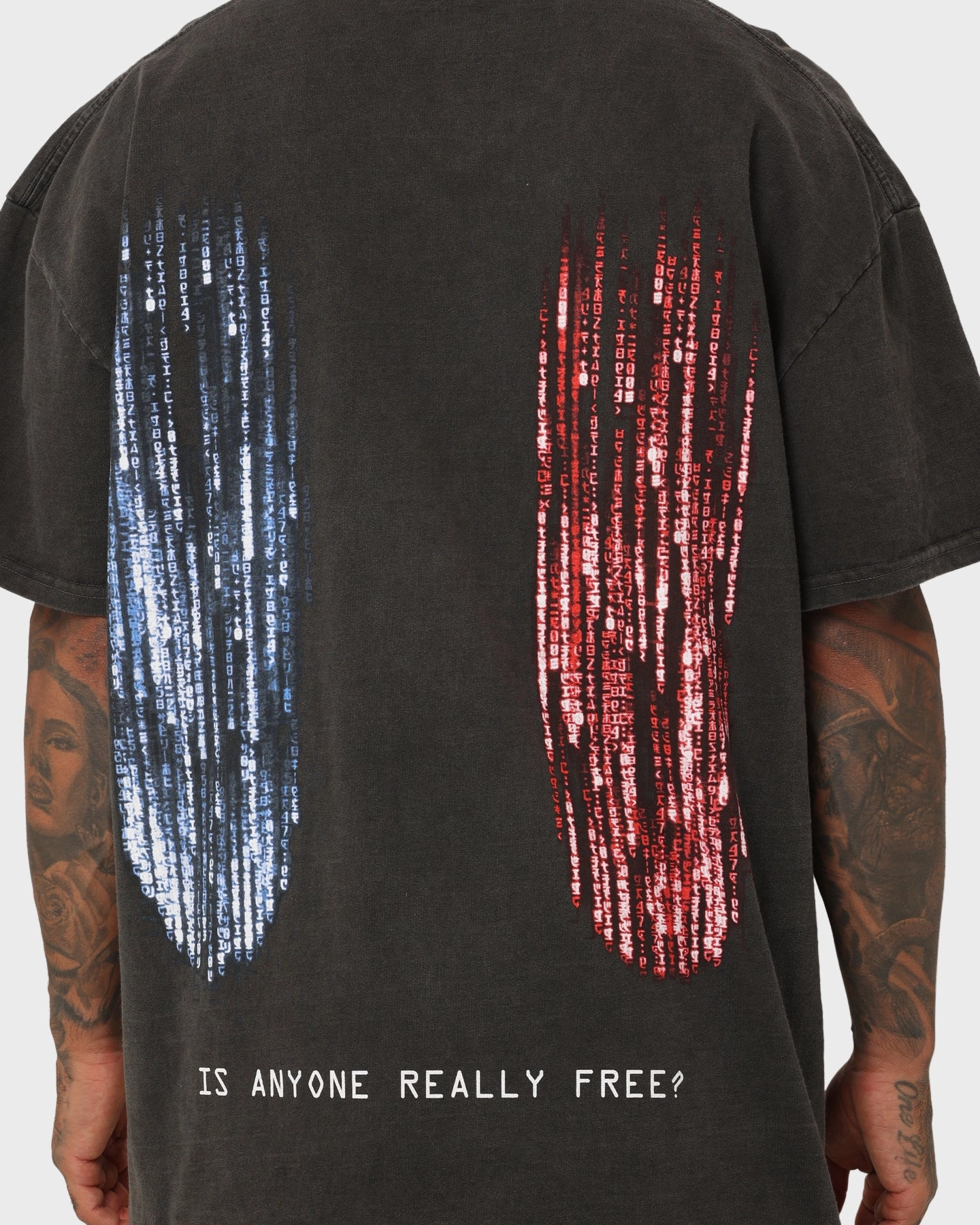 American Thrift X The Matrix Heavyweight Vintage T-Shirt Black Wash