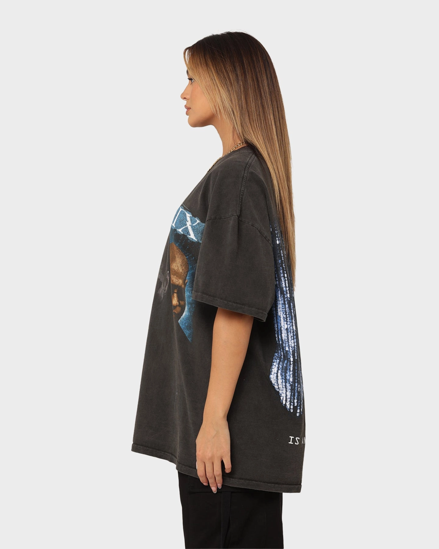 American Thrift X The Matrix Heavyweight Vintage T-Shirt Black Wash