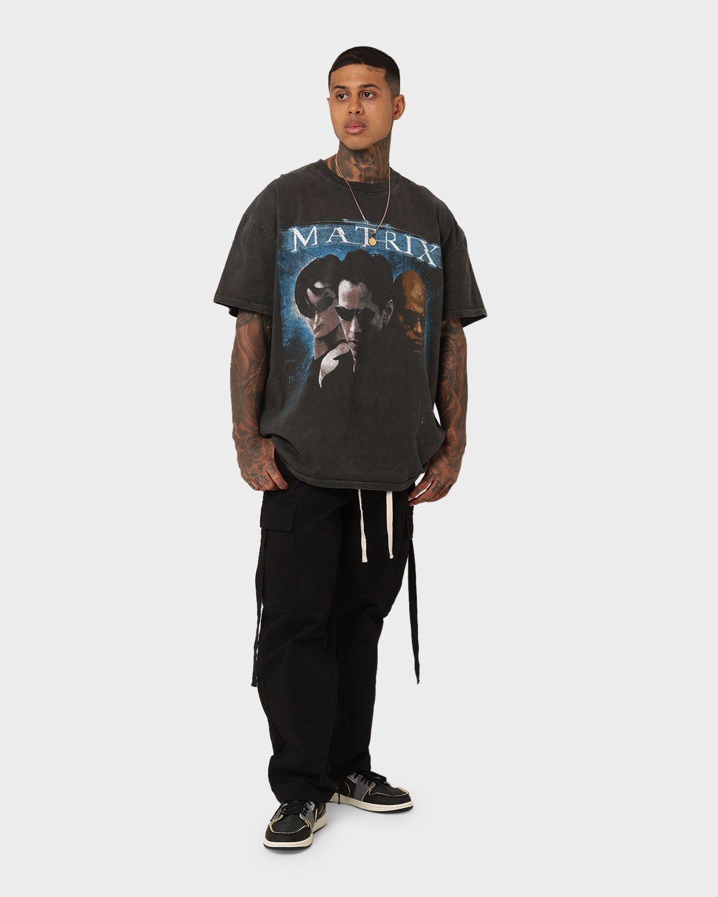 American Thrift X The Matrix Heavyweight Vintage T-Shirt Black Wash
