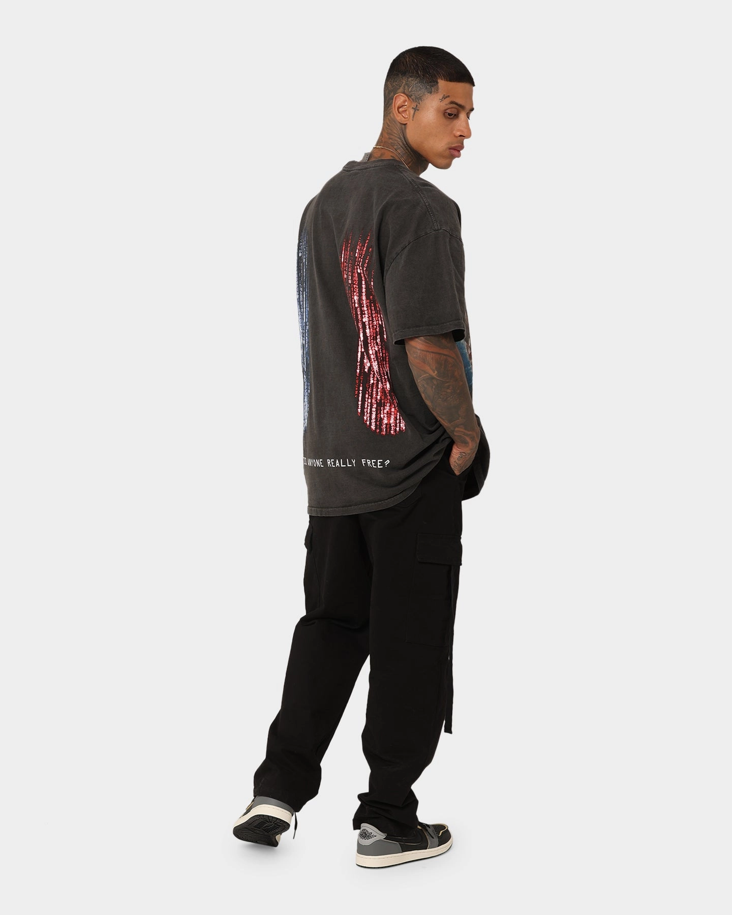 American Thrift X The Matrix Heavyweight Vintage T-Shirt Black Wash
