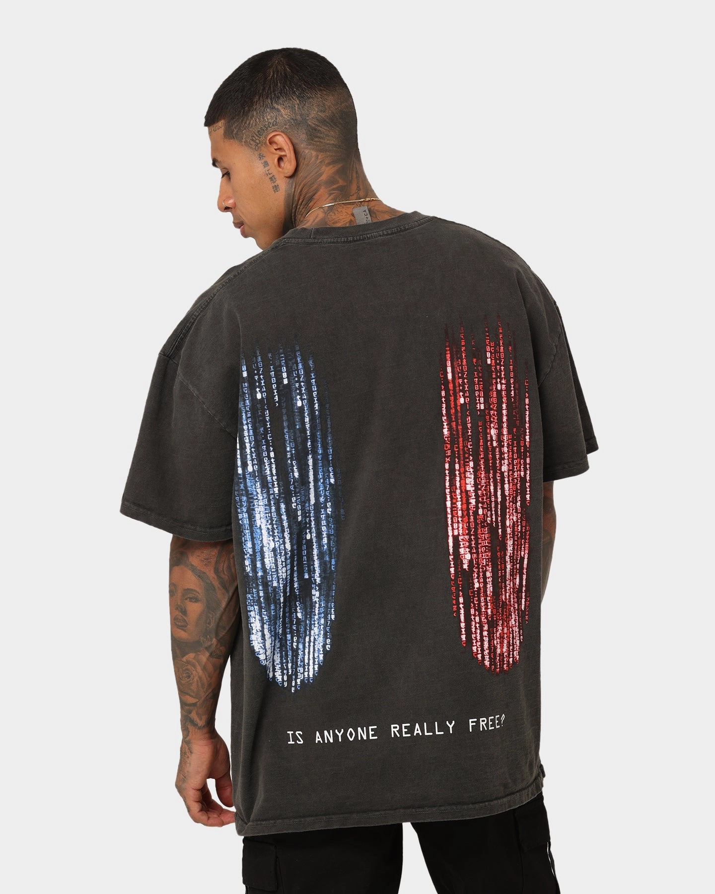 American Thrift X The Matrix Heavyweight Vintage T-Shirt Black Wash