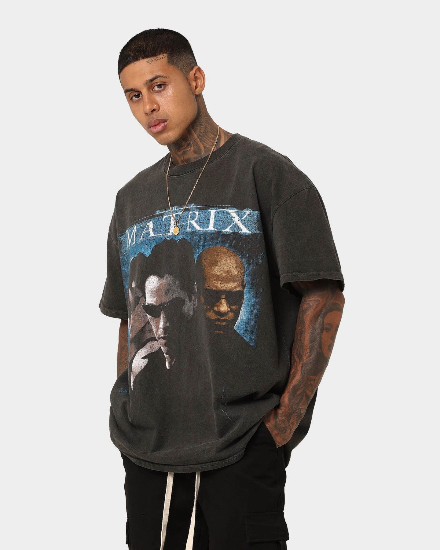 American Thrift X The Matrix Heavyweight Vintage T-Shirt Black Wash