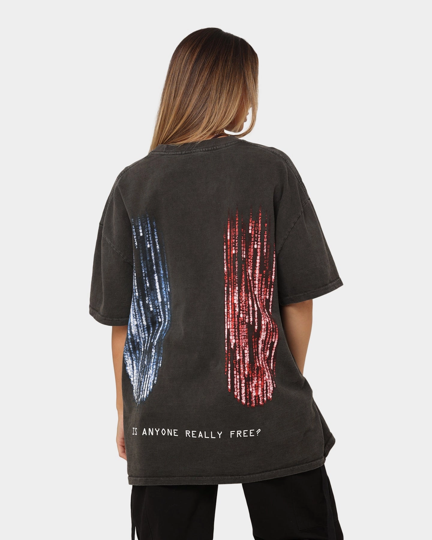 American Thrift X The Matrix Heavyweight Vintage T-Shirt Black Wash