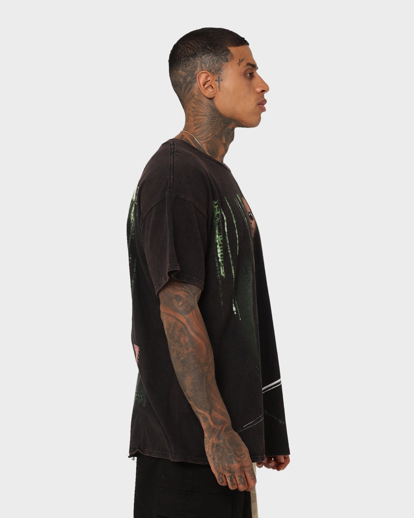 American Thrift X The Matrix Morpheus Vintage T-Shirt Black Wash
