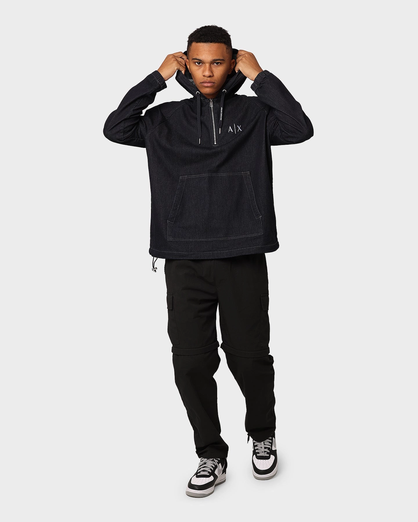 Armani Exchange Blouson Pullover Jacket Black