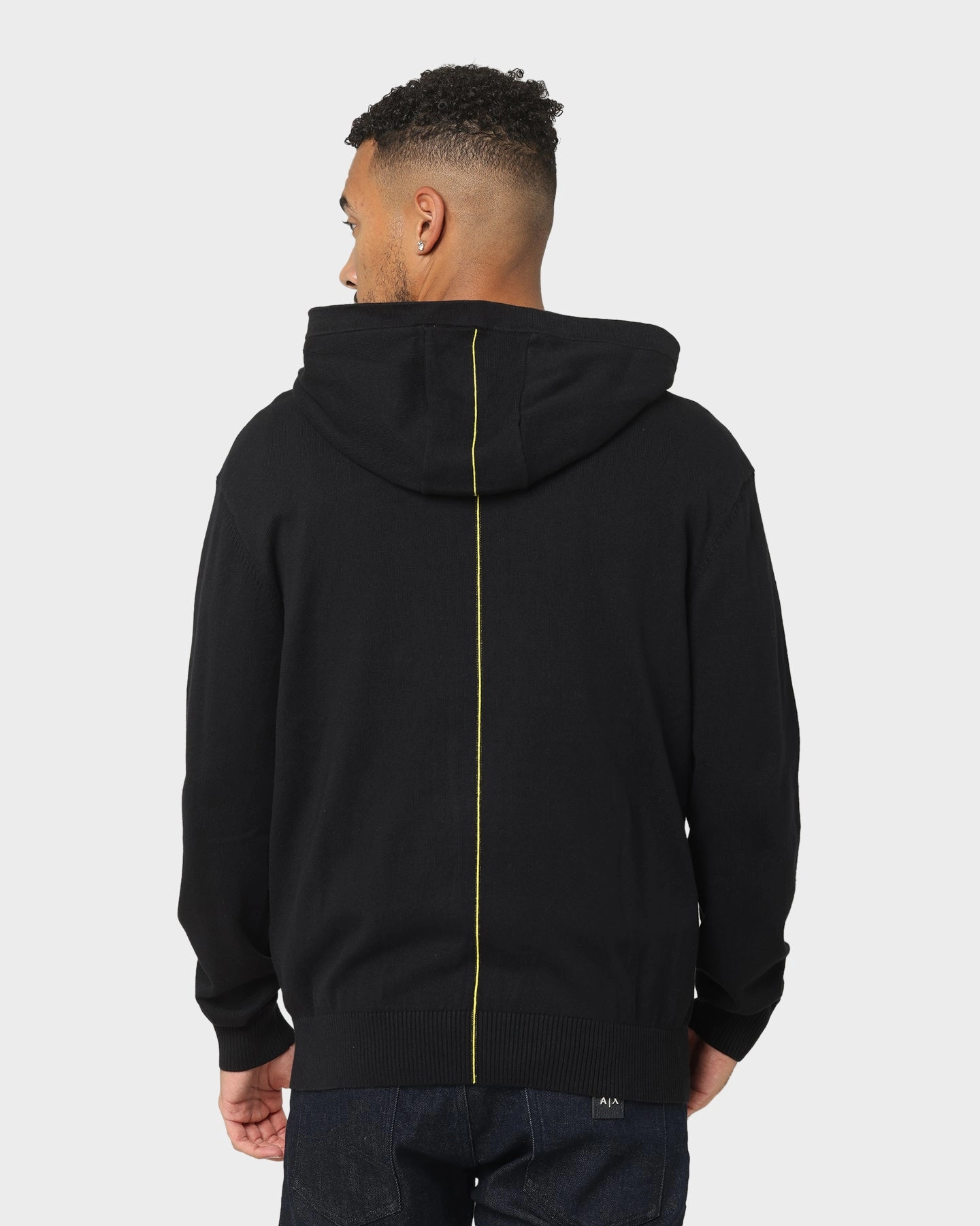 Armani Exchange Cardigan Hoodie Acid Yellow/Black