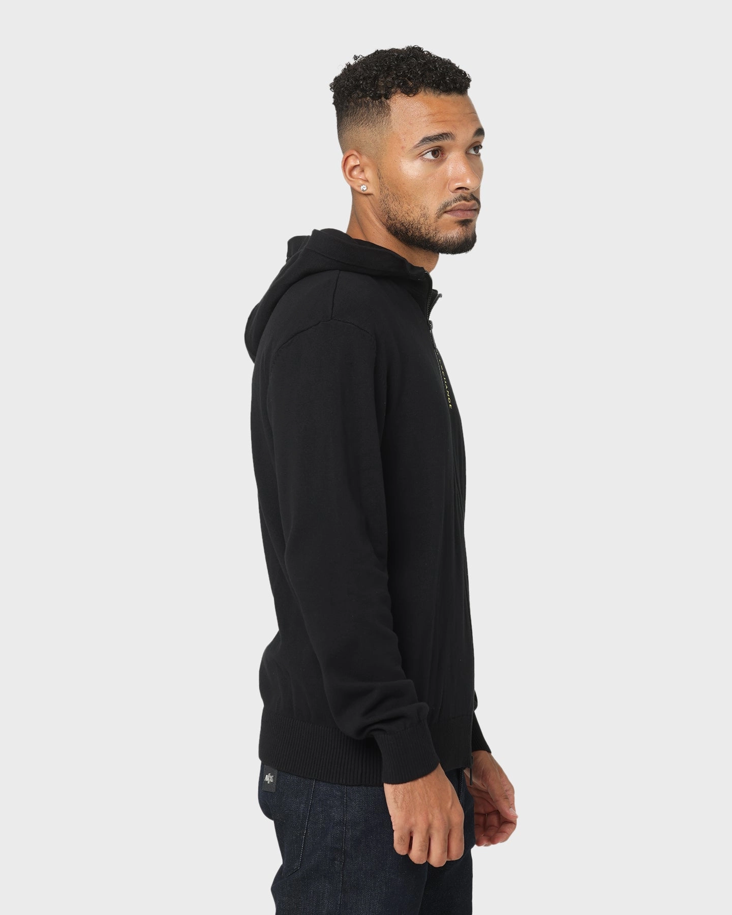 Armani Exchange Cardigan Hoodie Acid Yellow/Black