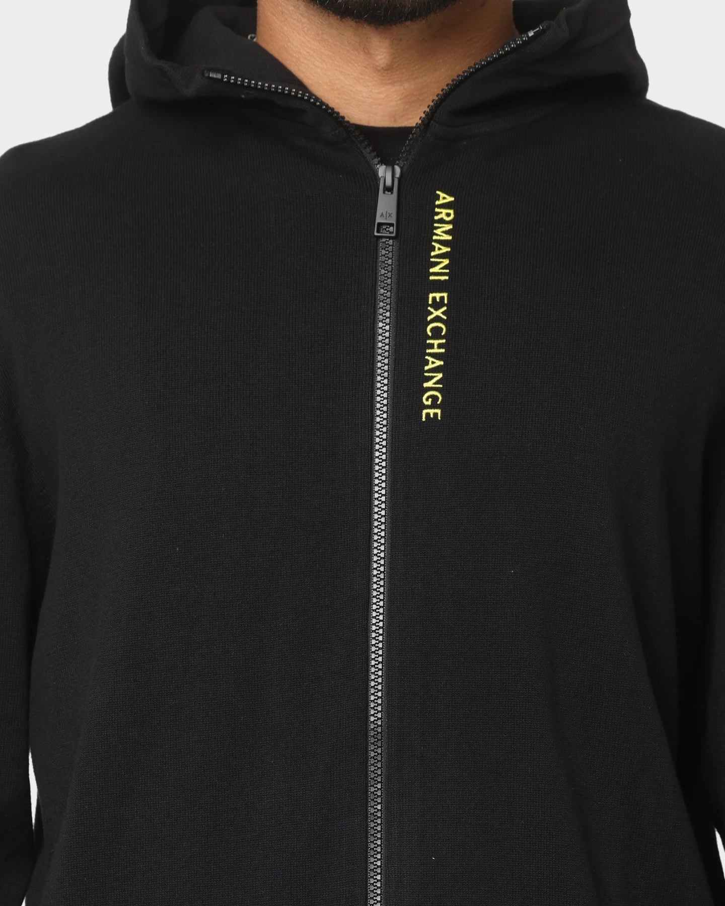 Armani Exchange Cardigan Hoodie Acid Yellow/Black