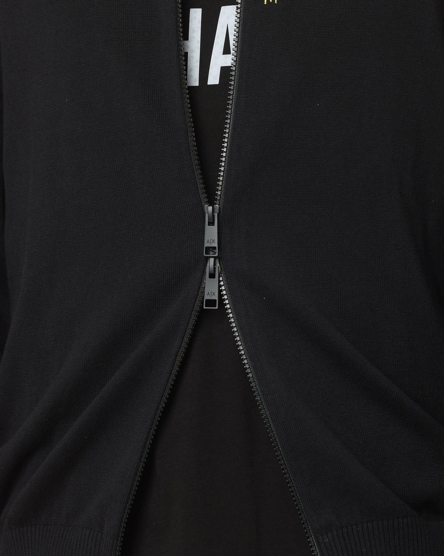 Armani Exchange Cardigan Hoodie Acid Yellow/Black