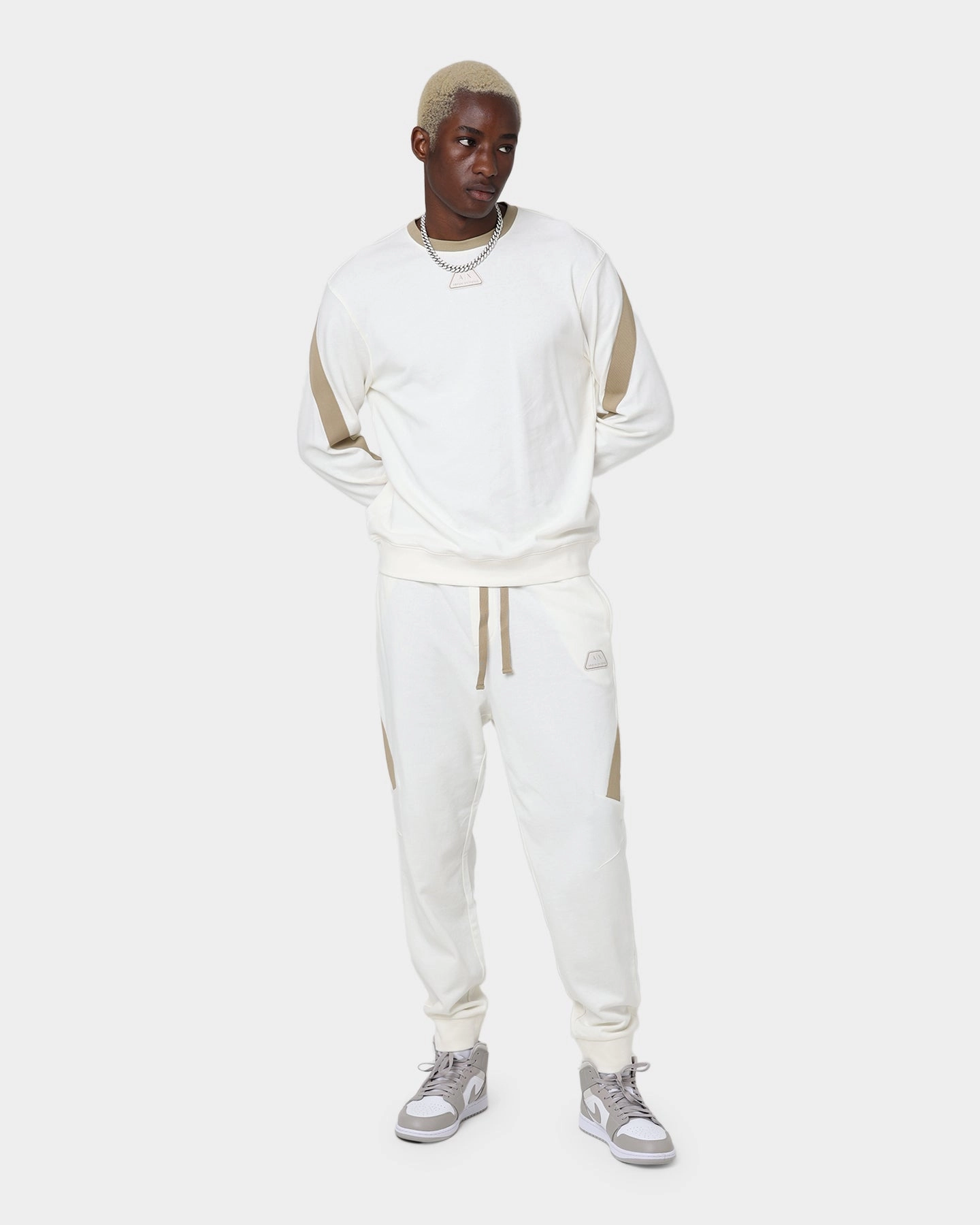 Armani Exchange Felpa Crewneck Cannoli/Tree House