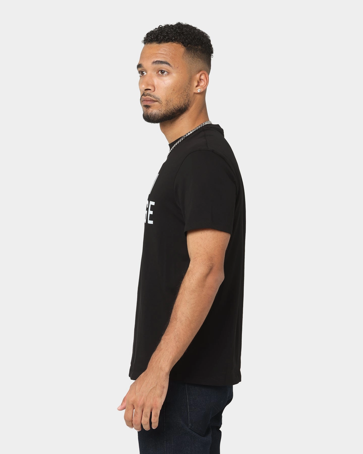 Armani Exchange Holographic Logo T-Shirt Black