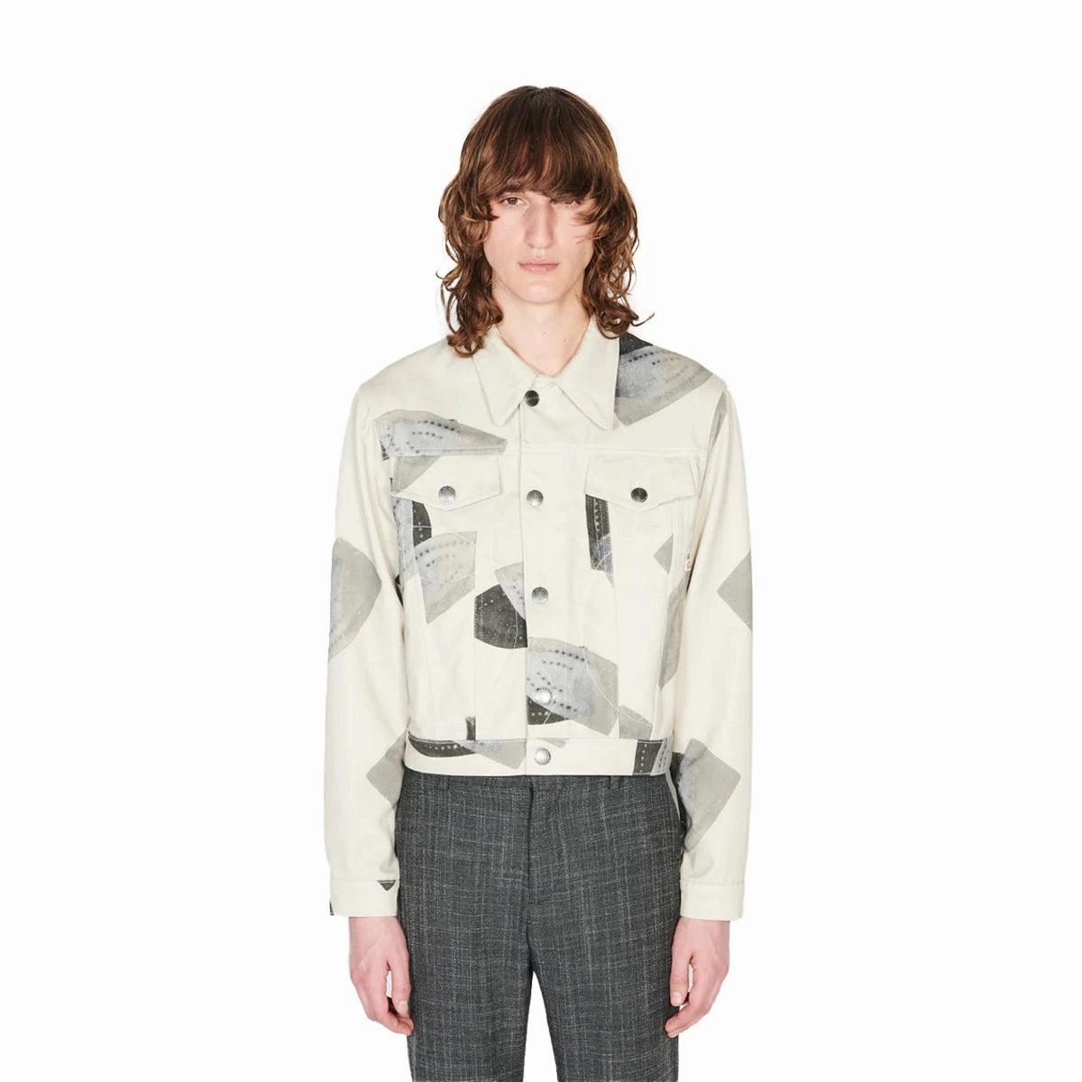 Art Denim Jacket 'Iron Print'