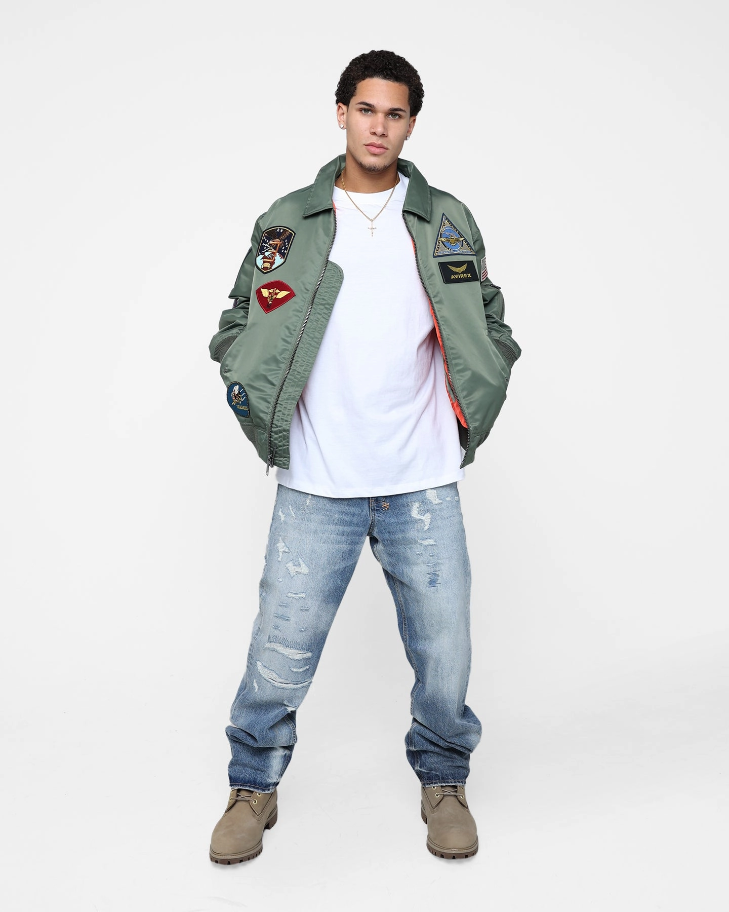 Avirex CWU-45P Flight Jacket Flight Green