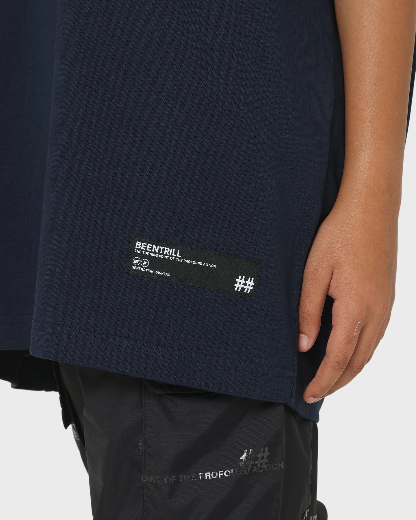 BEENTRILL Dark Horse Short Sleeve T-Shirt Navy Blazer