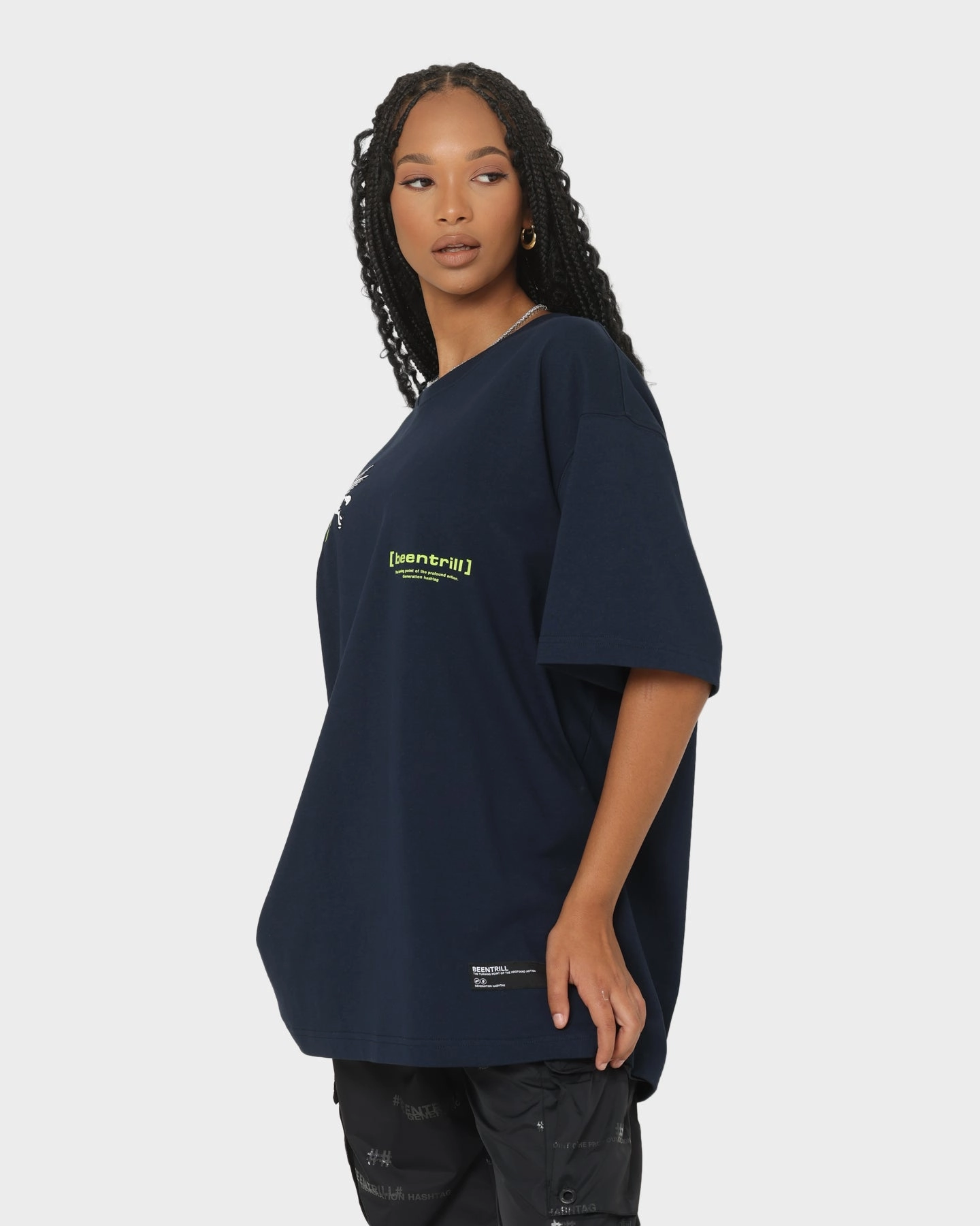 BEENTRILL Dark Horse Short Sleeve T-Shirt Navy Blazer