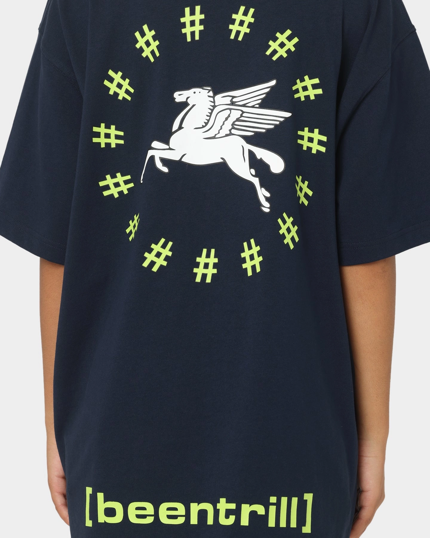 BEENTRILL Dark Horse Short Sleeve T-Shirt Navy Blazer