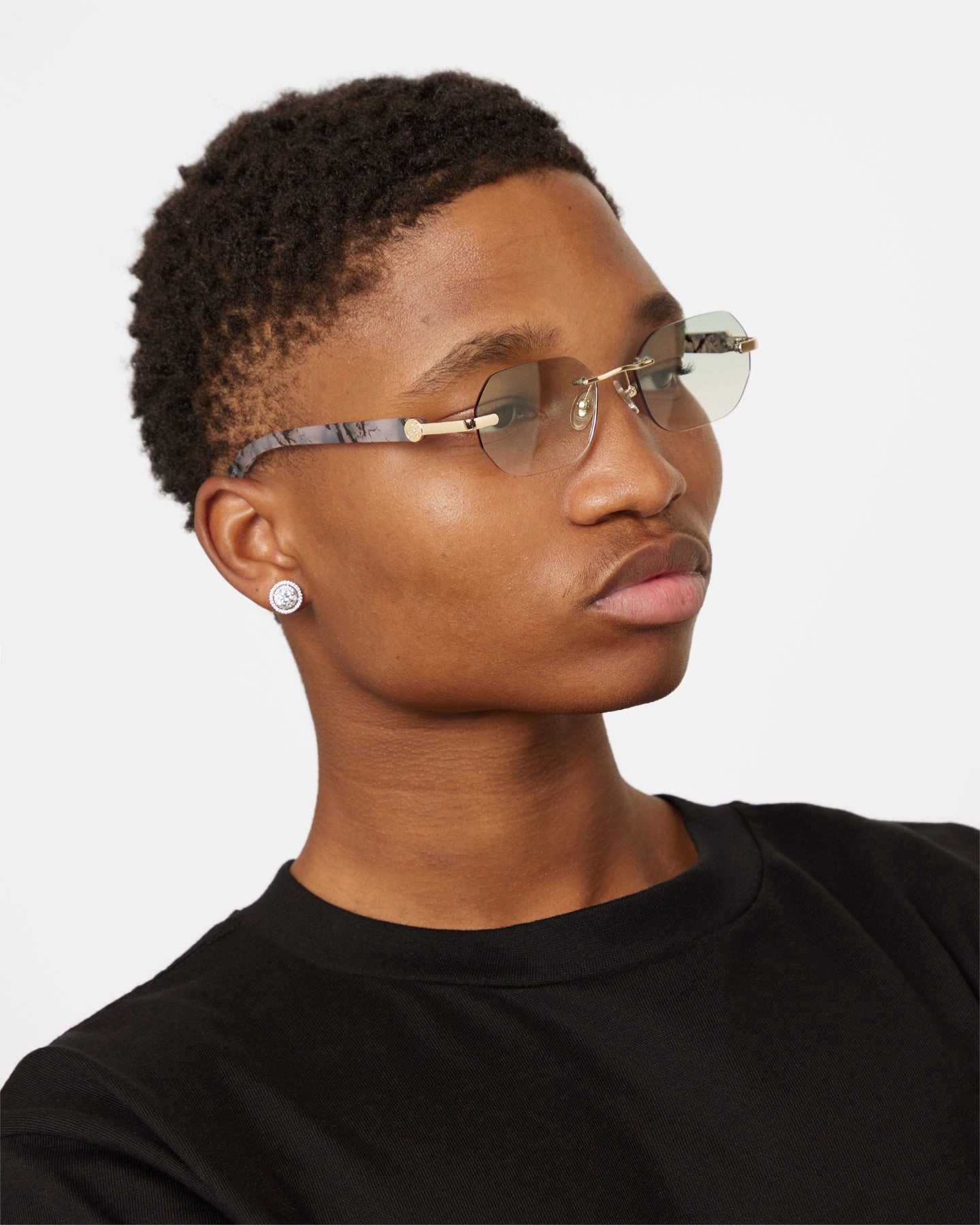 Belvoir & Co Willow Sunglasses Green/Marble