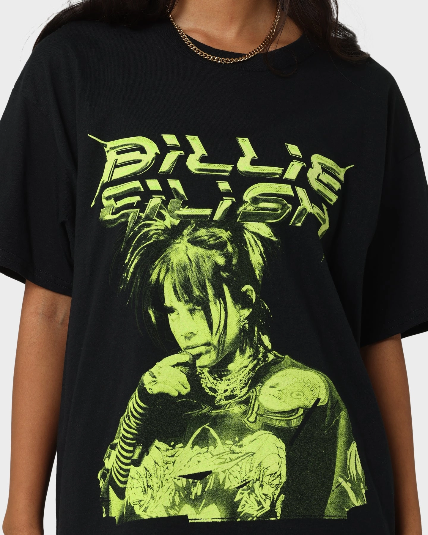Billie Eilish Illustration T-Shirt Black