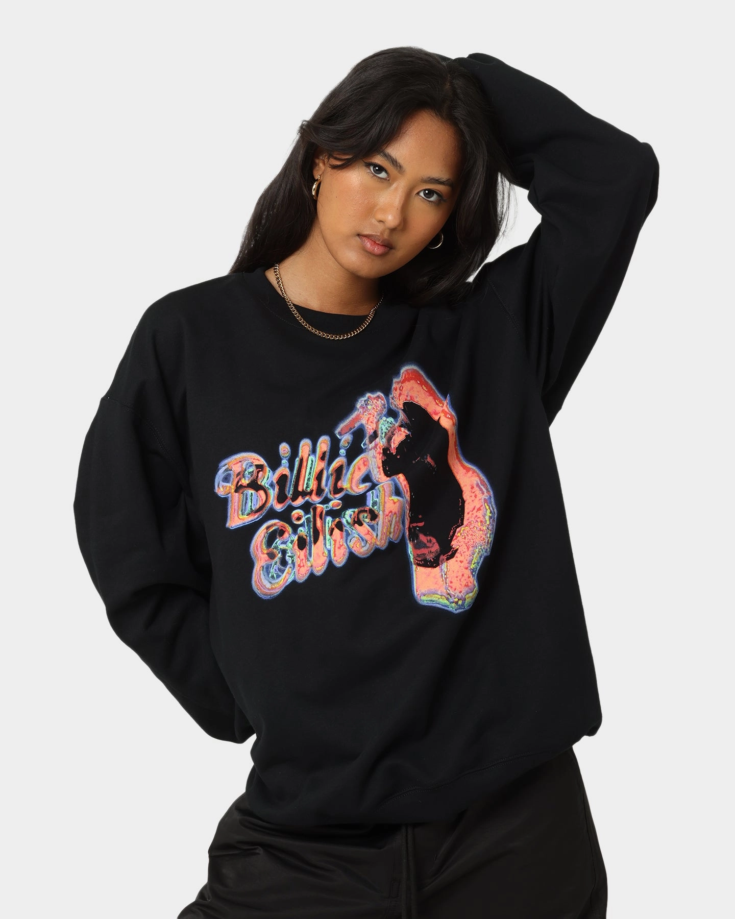 Billie Eilish Neon Logo Sweater Black