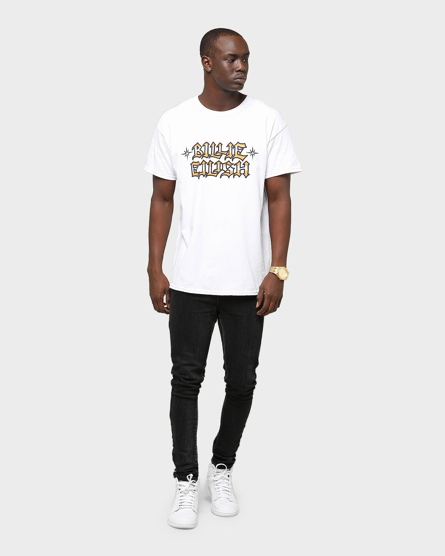 Billie Eilish Unisex Bulldog Short Sleeve T-Shirt White