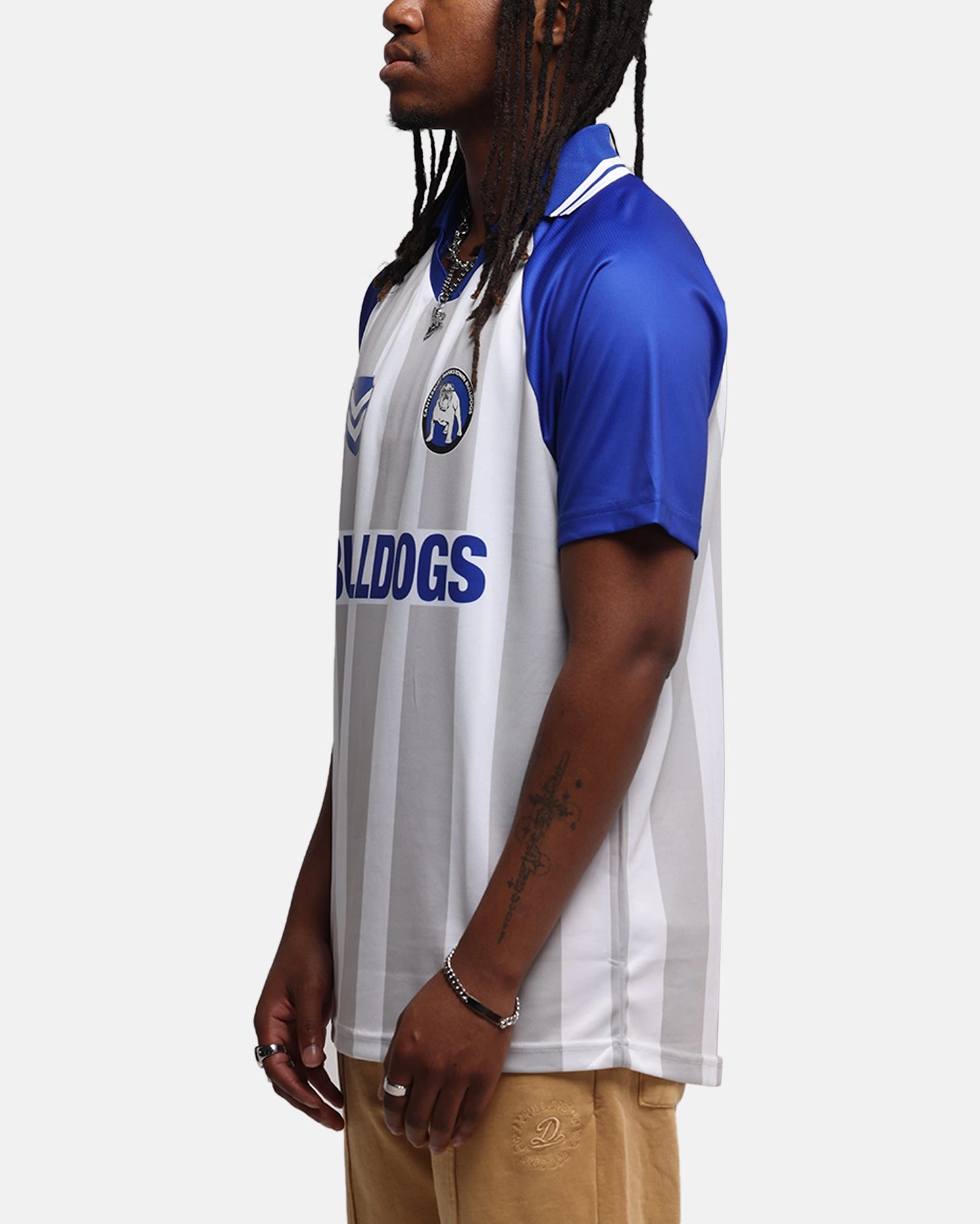 Bleacher Athletic Canterbury-Bankstown Bulldogs NRL 1908 Collared T-Shirt Official Team Colour