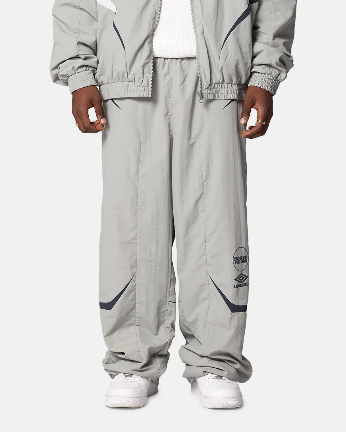 Boiler Room X Umbro Shell Track Pants Grey