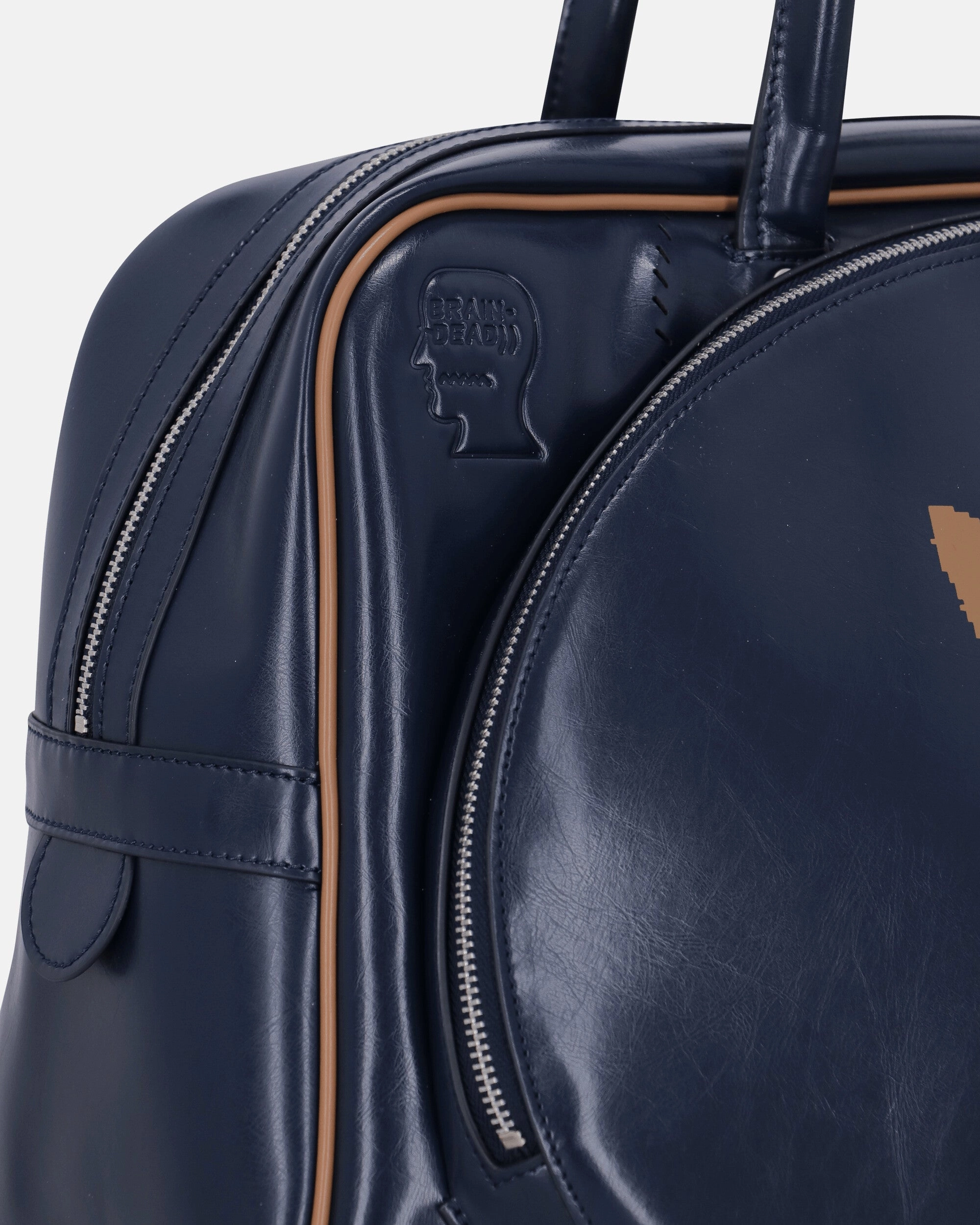 Brain Dead Bag Collegiate Navy / Brown Desert