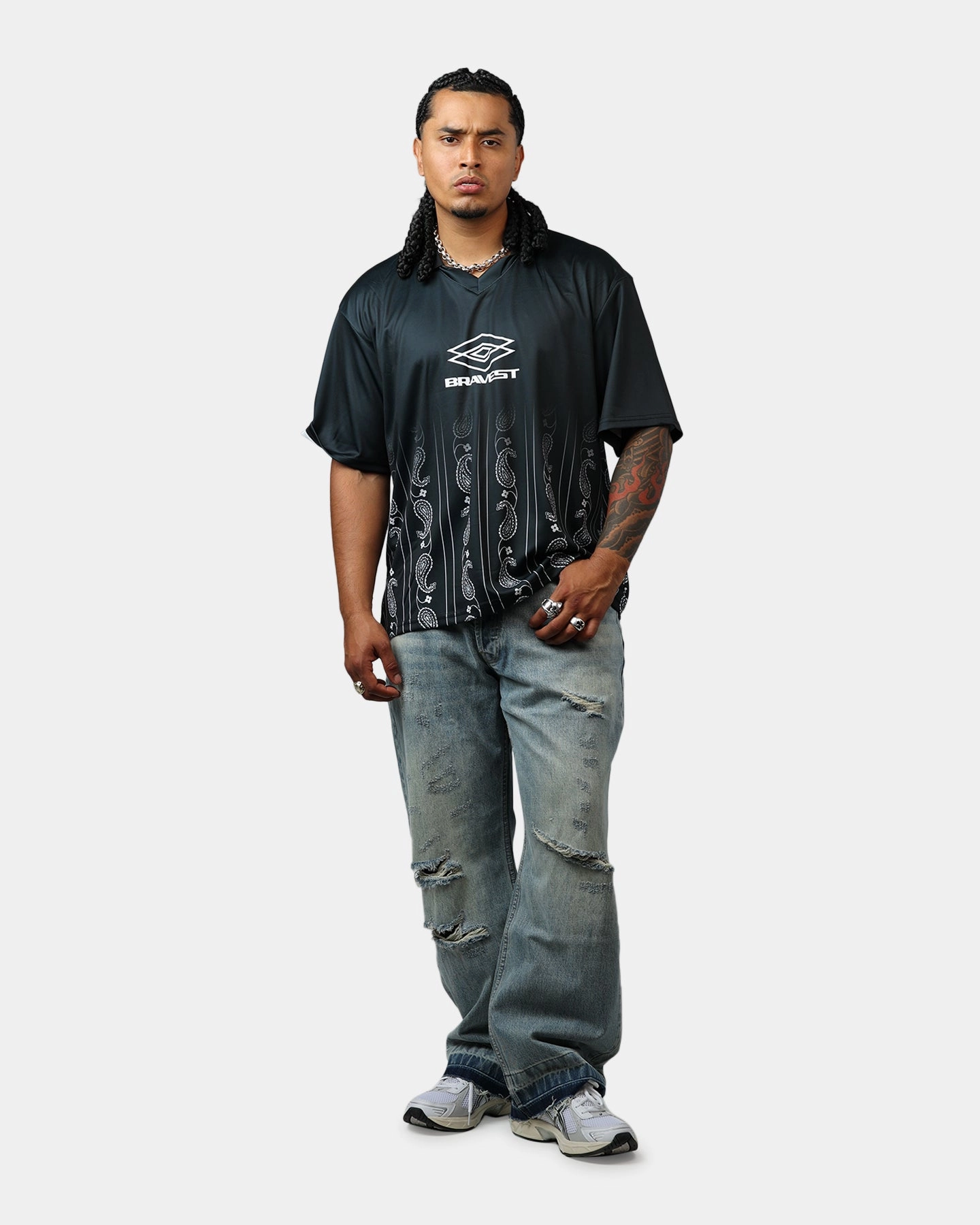 Bravest Baggy Denim Jeans Light Blue Wash