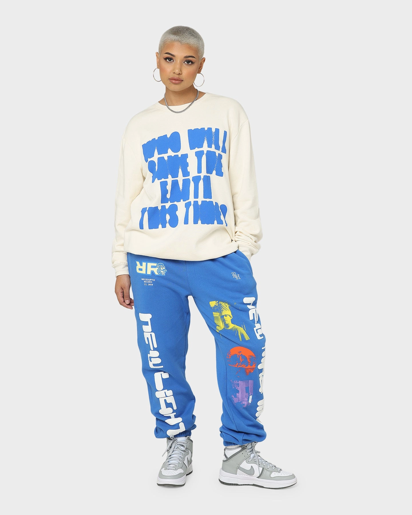Brockhampton New Machine Sweat Pants Royal Blue