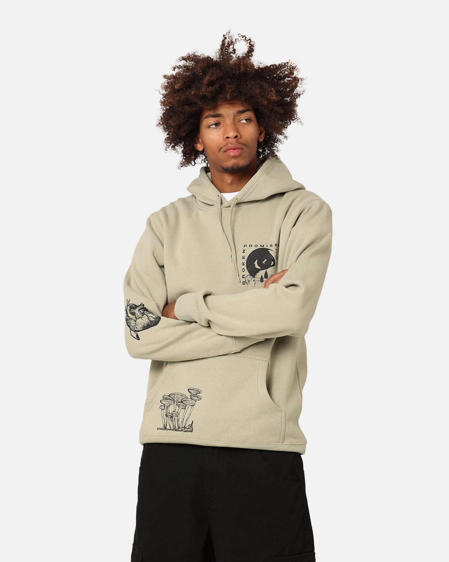 Broken Promises Delirious Hoodie Green