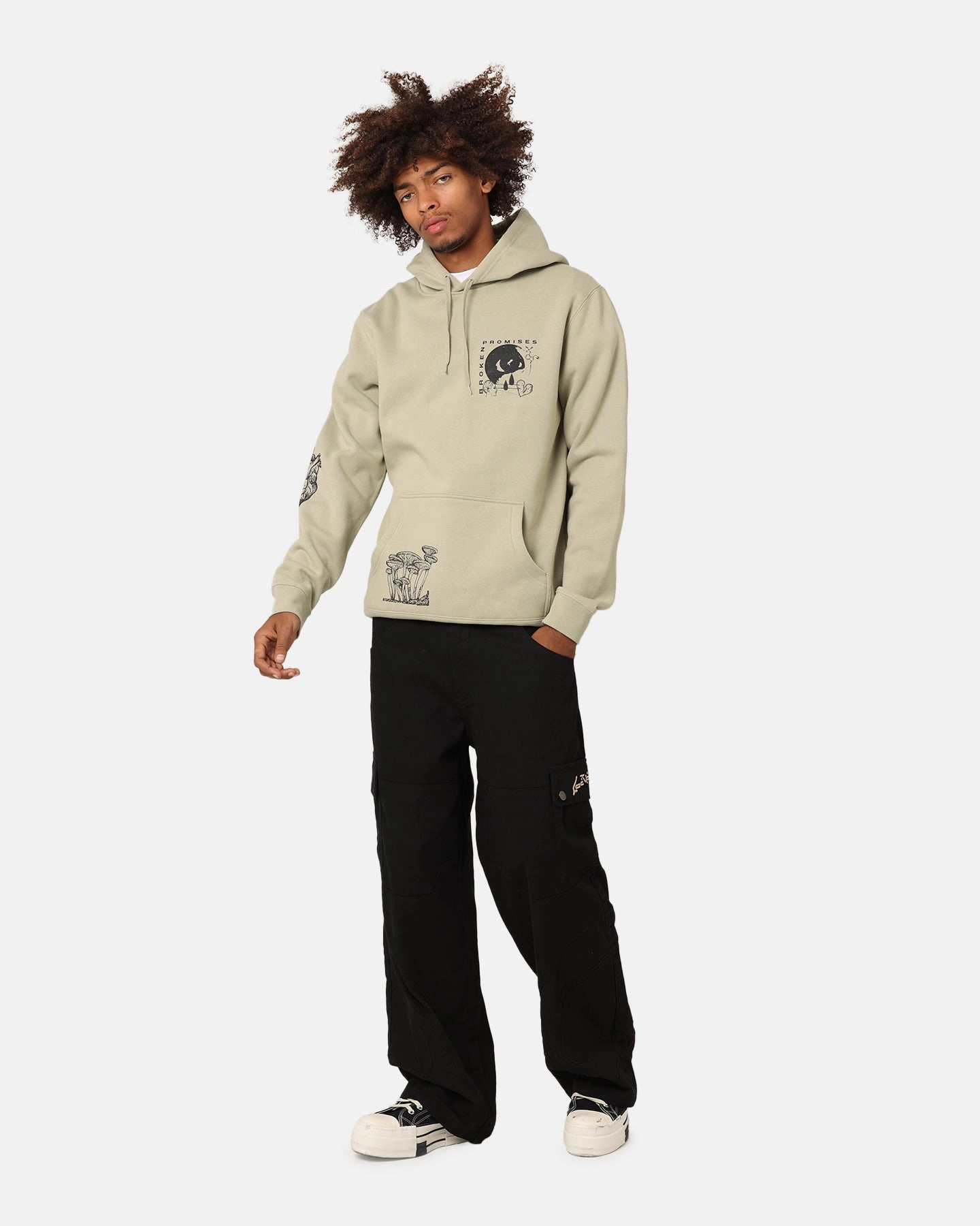 Broken Promises Delirious Hoodie Green