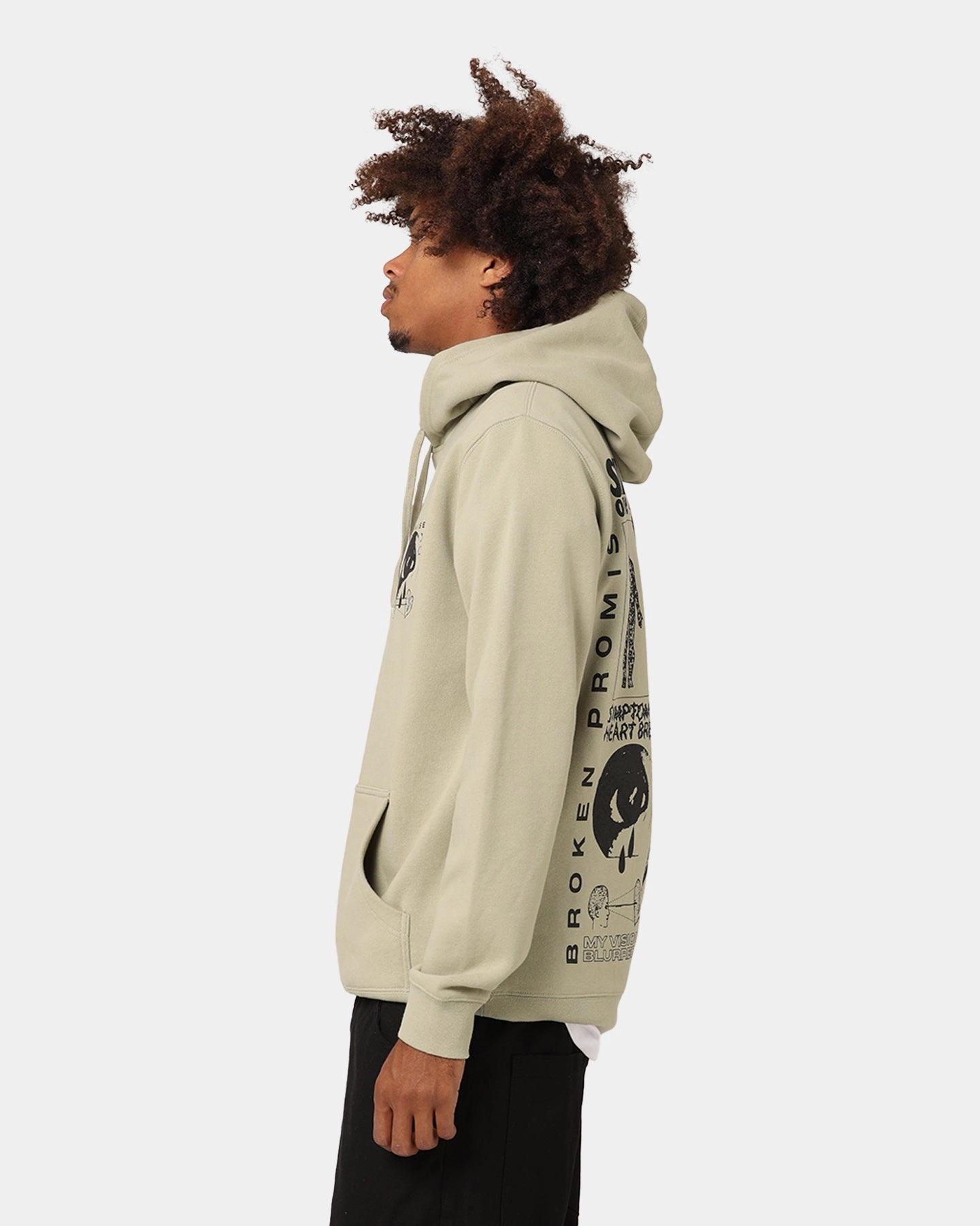 Broken Promises Delirious Hoodie Green