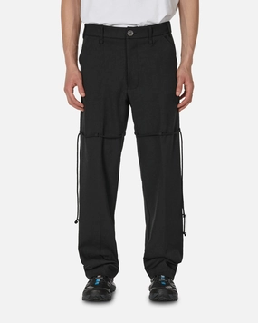 Chain Lace Dress Pants Black