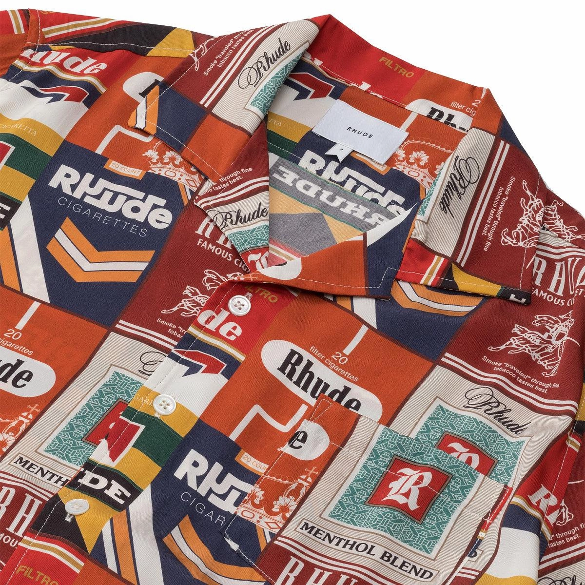 Cigaretta Silk Shirt 'Red Multi'