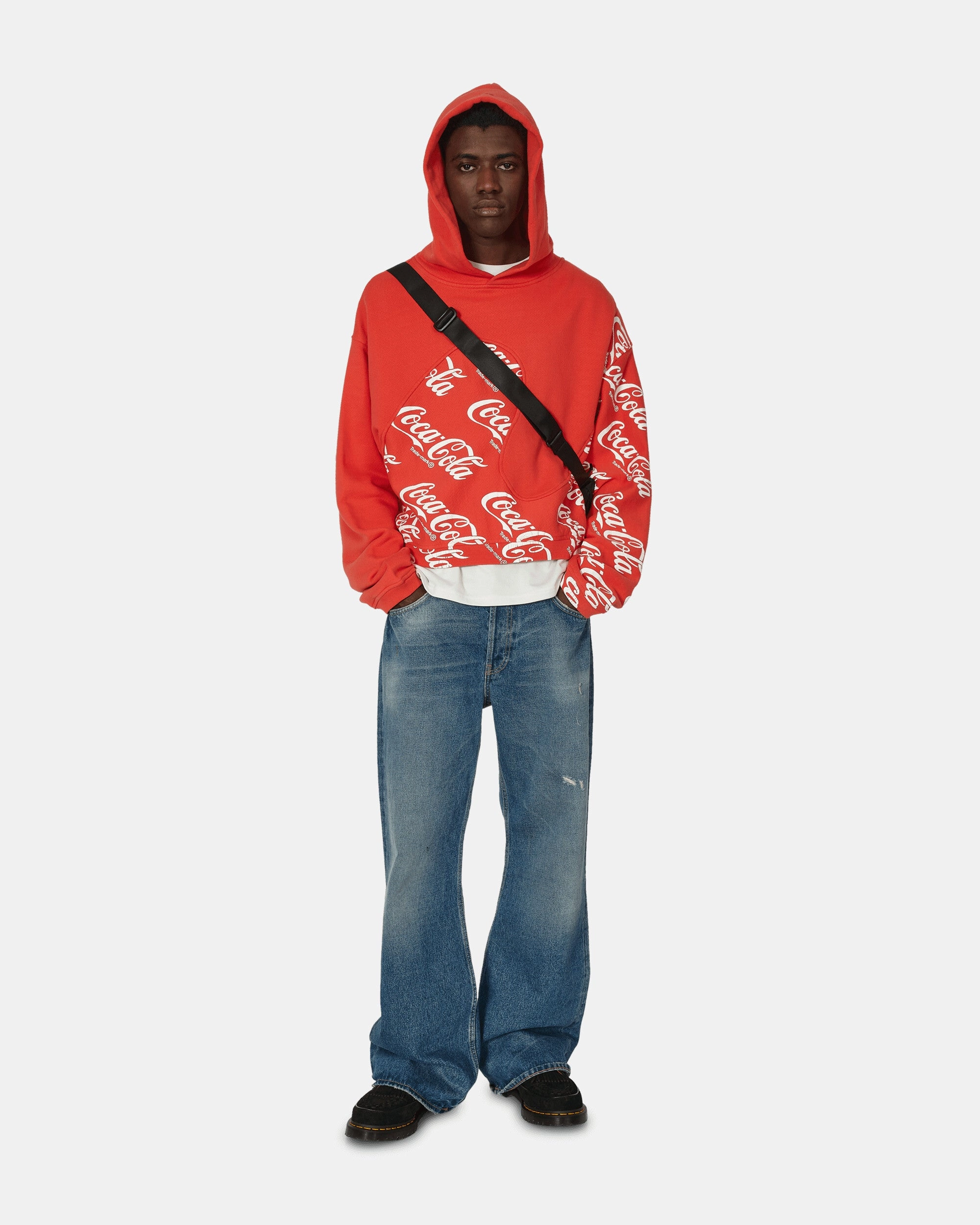 Coca-Cola Swirl Hooded Sweatshirt Red