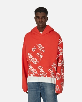 Coca-Cola Swirl Hooded Sweatshirt Red