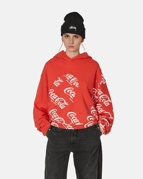 Coca-Cola Swirl Hooded Sweatshirt Red