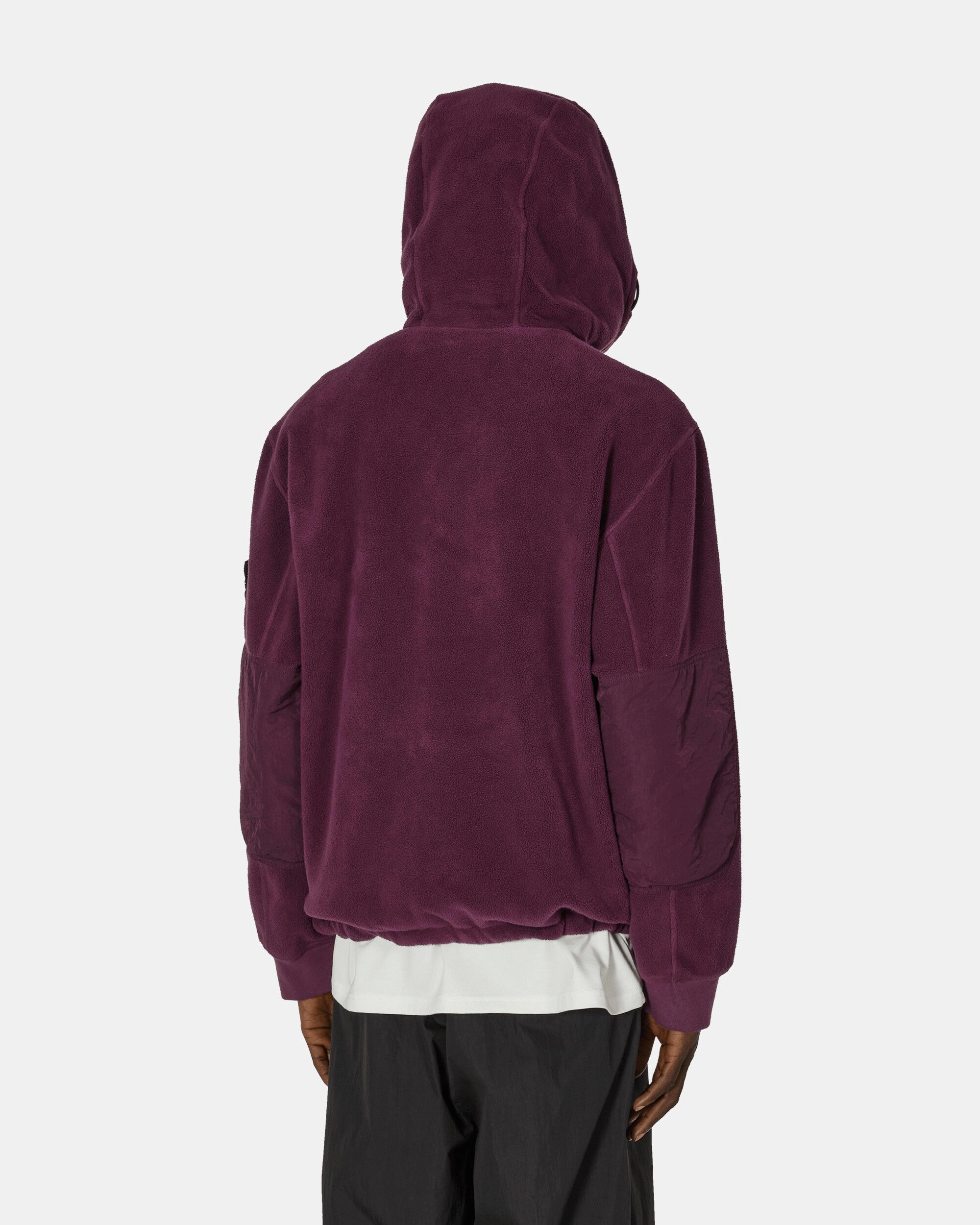 Cotton Pile Nylon-TC Anorak Jacket Dark Burgundy